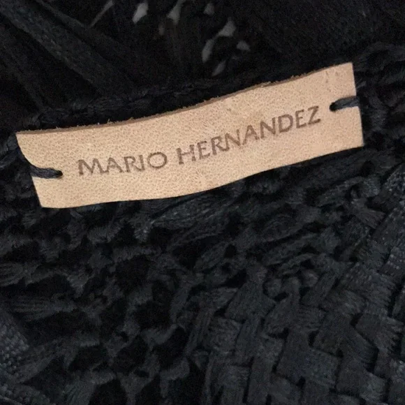 MARIO HERNANDEZ Crochet Fringe Shawl Scarves & Wraps